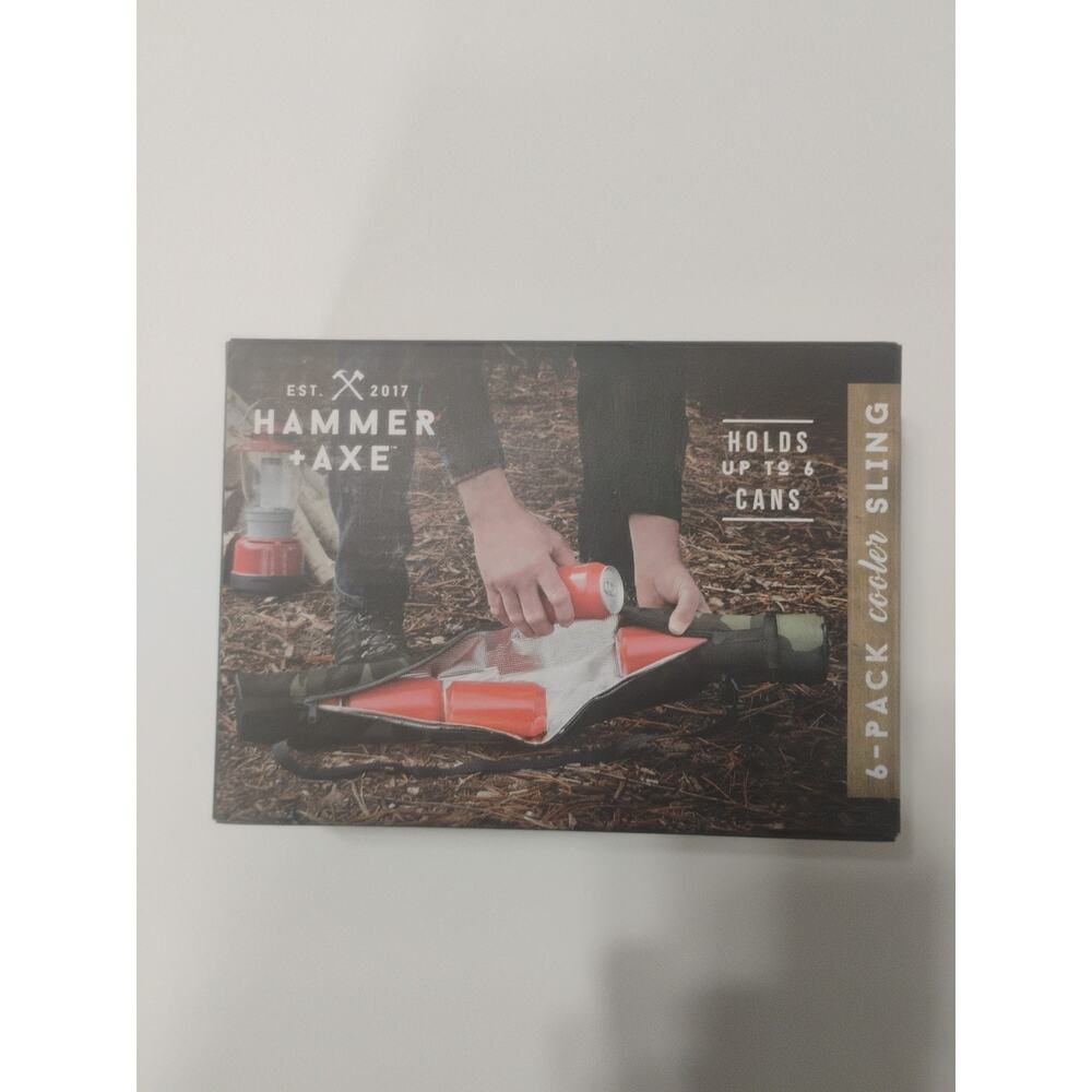 Hammer and Axe 6 pack cooler sling insulated interior camouflage 843479160628